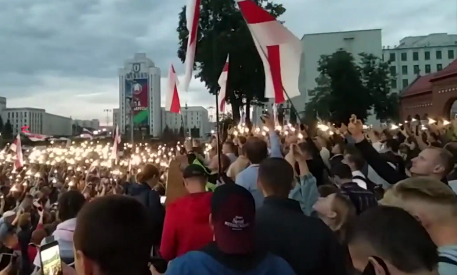 Митинг в Минске. Фото из открытых источников.