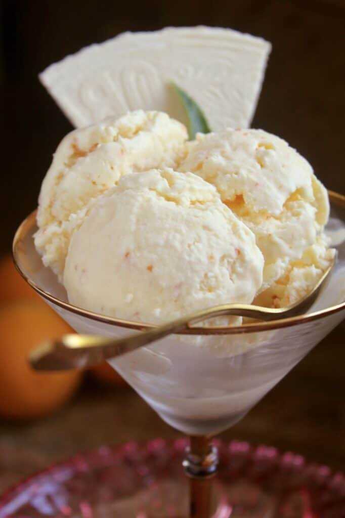 Апельсиновое мороженое (быстрый и легкий рецепт блендера!)