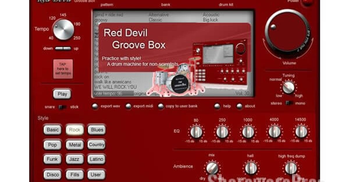 Red Devil Groove Box - взломанной версии не было, и я её прям купил. Аж за 1200 рублей