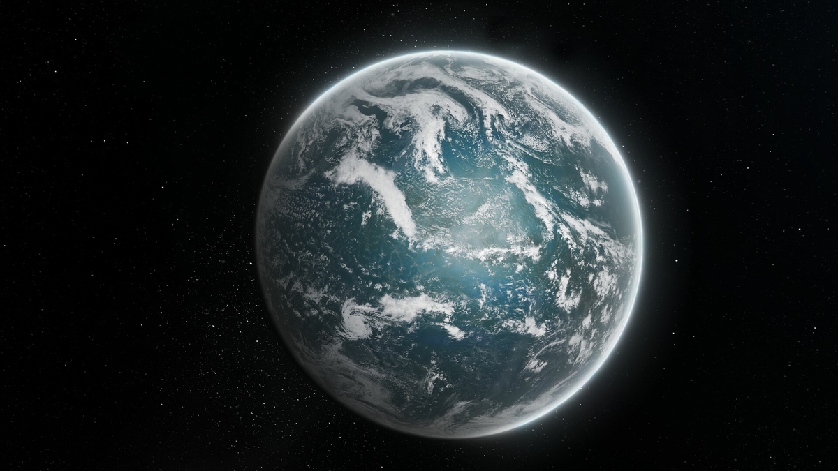 Модель Планета Глизе 581с,  20,4 световых годах от Земли