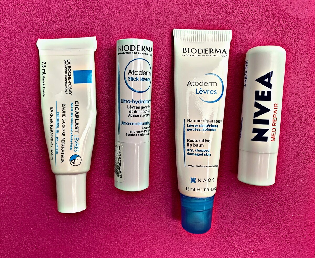 мой арсенал бальзамов для губ