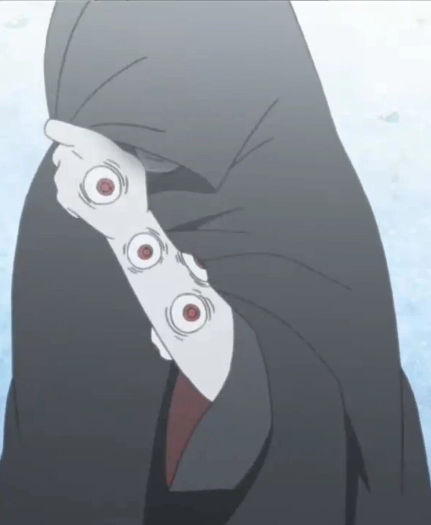 Шаринганы на левой руке