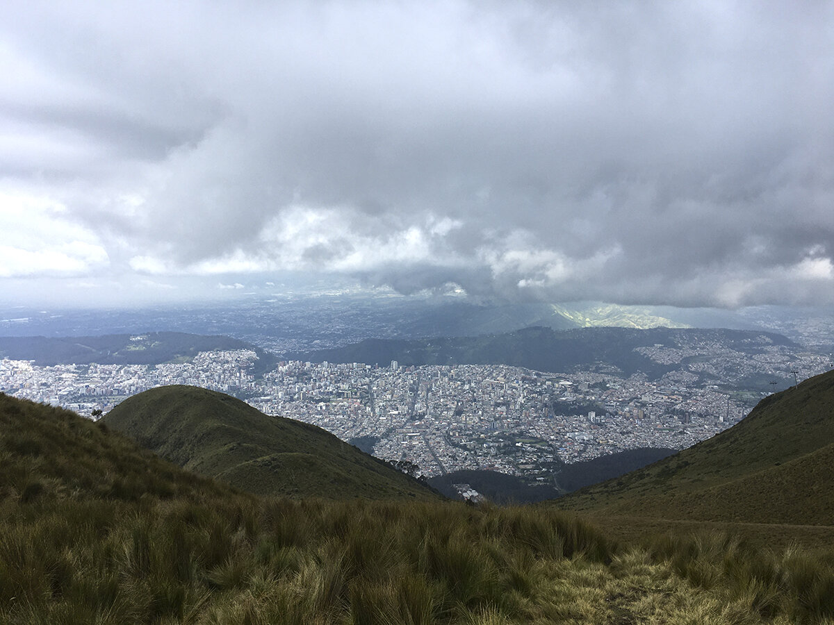 Вид на Кито с 4100 метров, фото автора