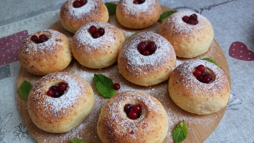 ТВОРОЖНЫЕ ПОНЧИКИ 🍩В Духовке! Быстро Без Дрожжей и Масла - Пышные, ВОЗДУШНЫЕ!