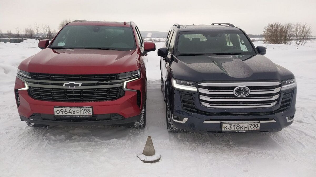 Chevrolet Tahoe против Land Cruiser 300, янки против самурая