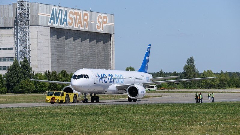МС-21-310 с российскими двигателями ПД-14. Источник: Яндекс-картинки