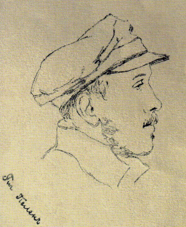 Дмитрий Пален. М. Ю. Лермонтов после валерикского боя. 1840