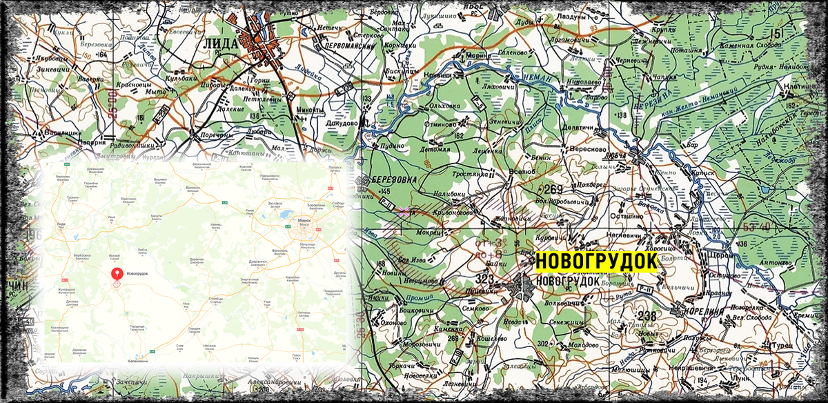 Город Новогрудок в Гродненской области Белоруссии.