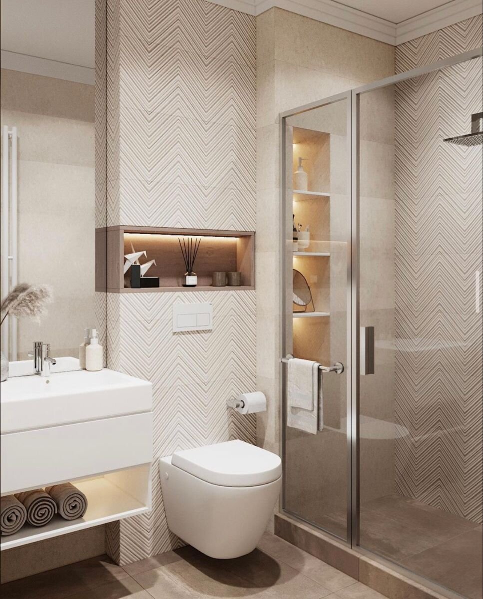 Дизайн ванной комнаты и санузла