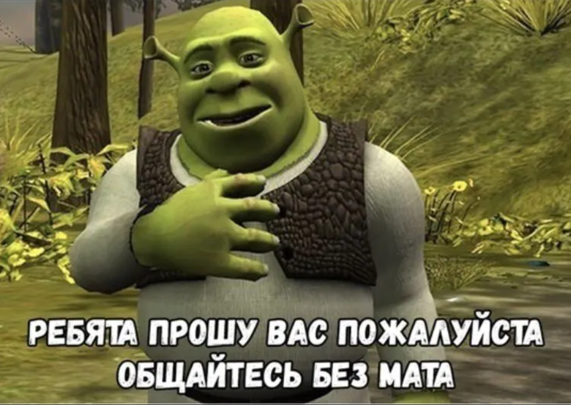 Ну маты. Ребята общайтесь без мата. Накаченный Шрек. Шрек мемы. Шрек ребята общайтесь без мата.