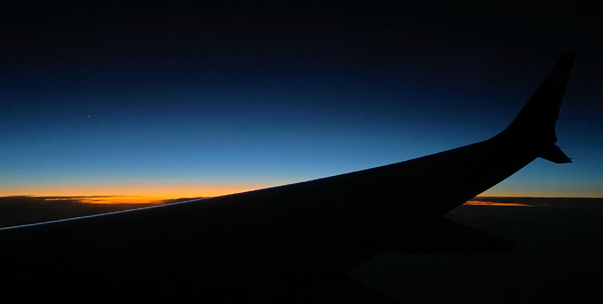 Фото автора. Где-то над Каспийским морем. 