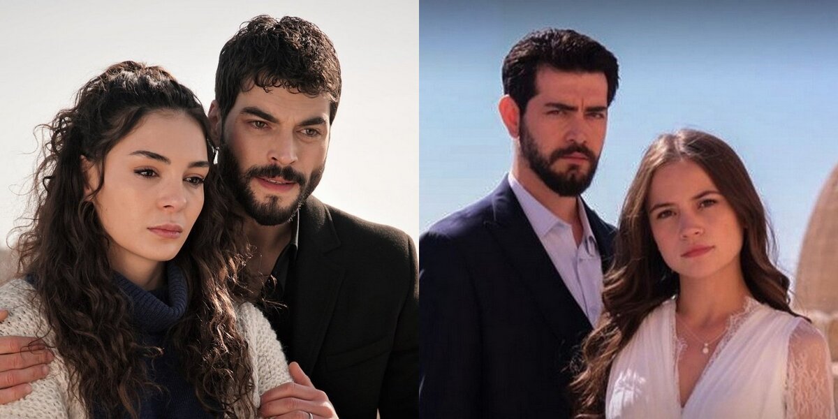 кадры из сериалов "Ветреный" и "Кровавые цветы"