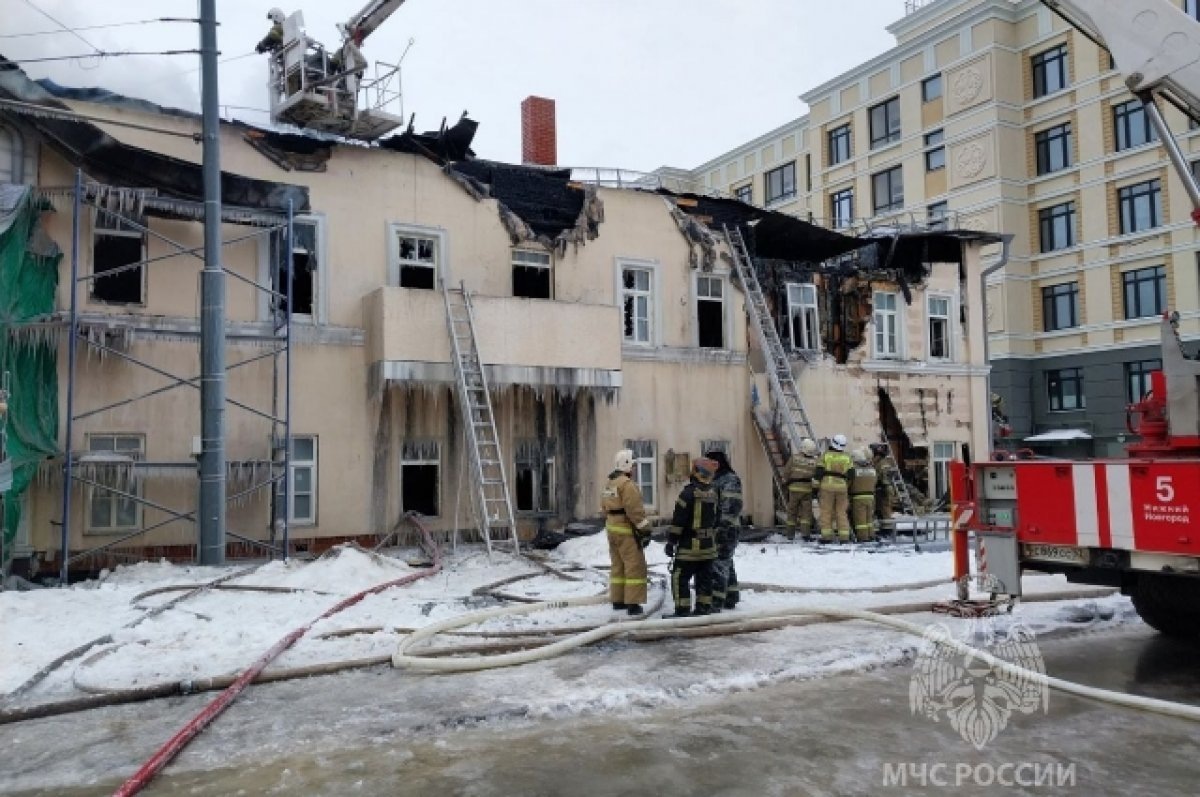    Пожар в доме купца Котельникова в Нижнем Новгороде тушили 9 часов