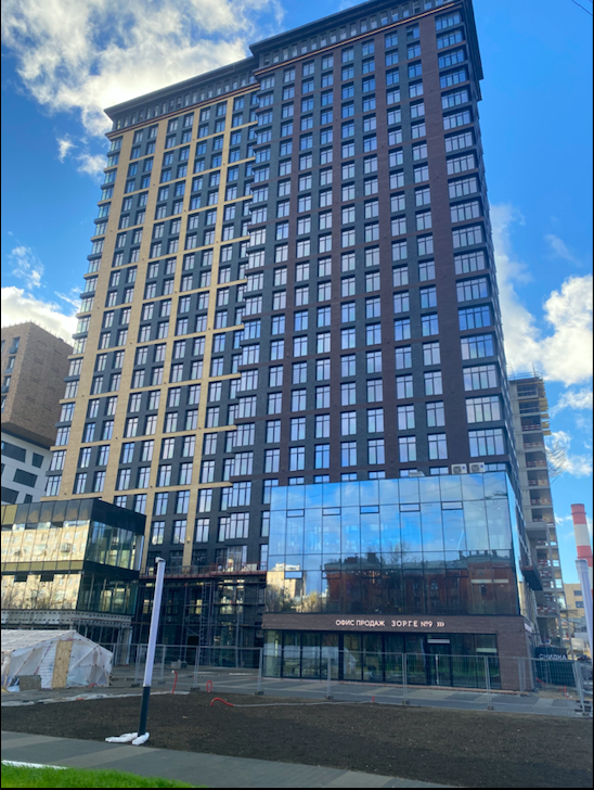 ЖК «Зорге 9», корпус Madison. Фото: Елизавета Рыбалкина 