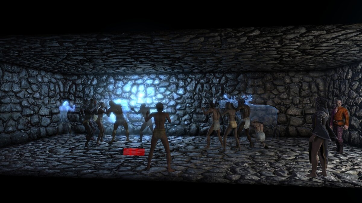 Принцы даэдра в тестовой камере