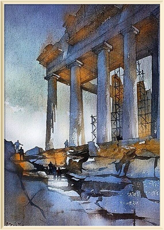    © Томас Шаллер  / Thomas W. Schaller / * 1967 /   Path to the Parthenon / Путь к Парфенону