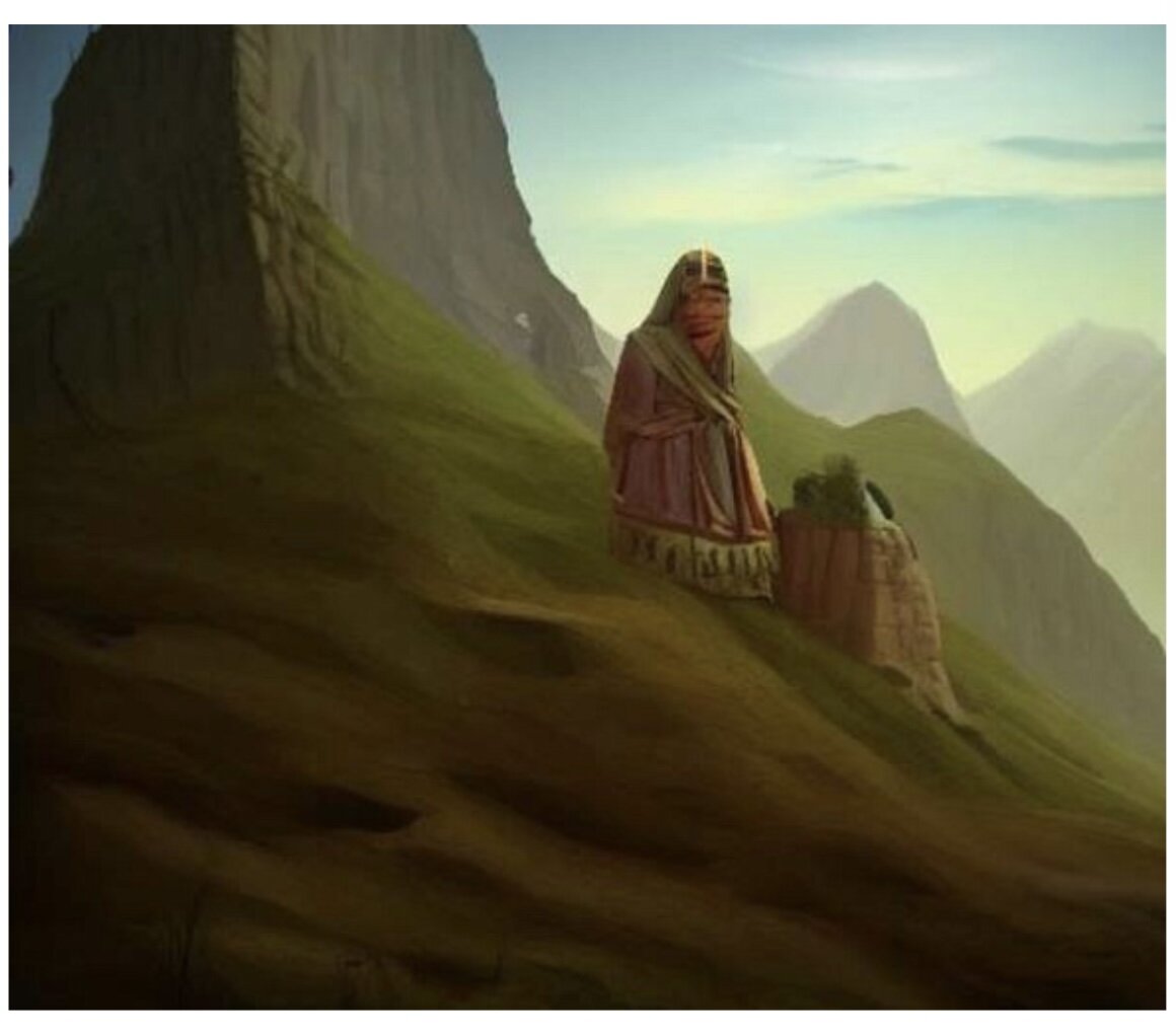 Дух Тункинской долины изображенный нейросетью