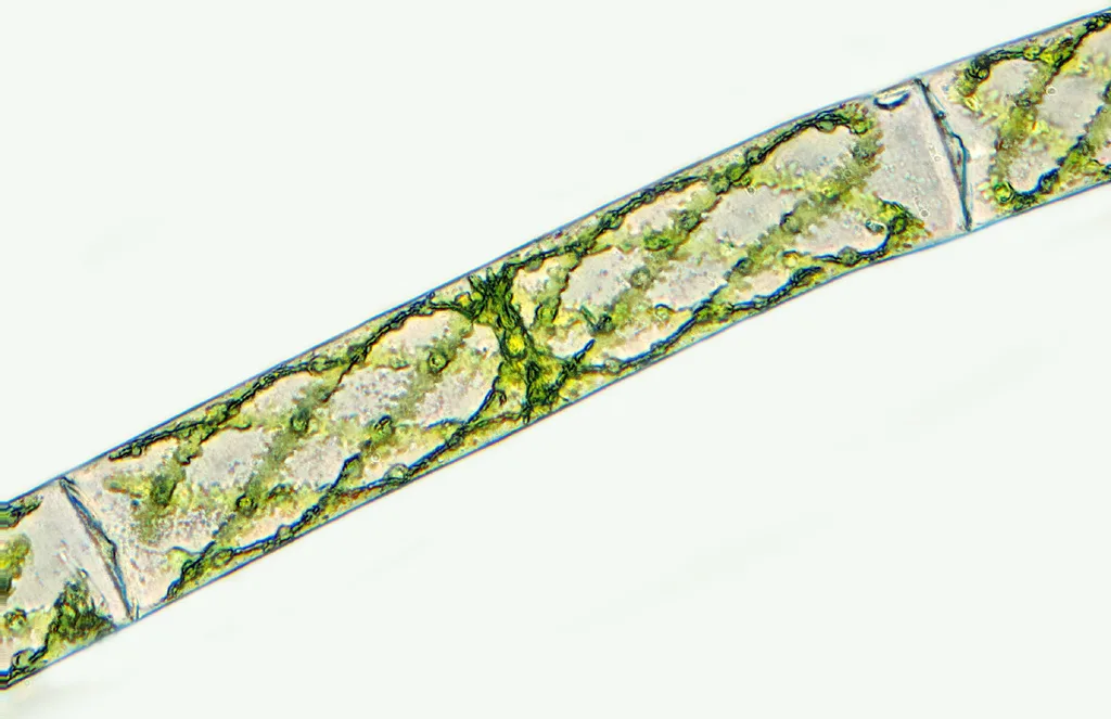 Спирогира нитчатая. Spirogyra elongata. Спирогира водоросль. Зеленые водоросли спирогира. Спирогира Эволюция.