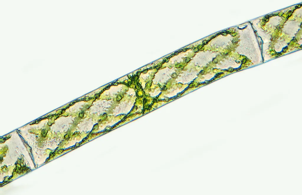 Спирогира многоклеточная. Spirogyra elongata. Спирогира водоросль. Зеленые водоросли спирогира. Спирогира Эволюция.