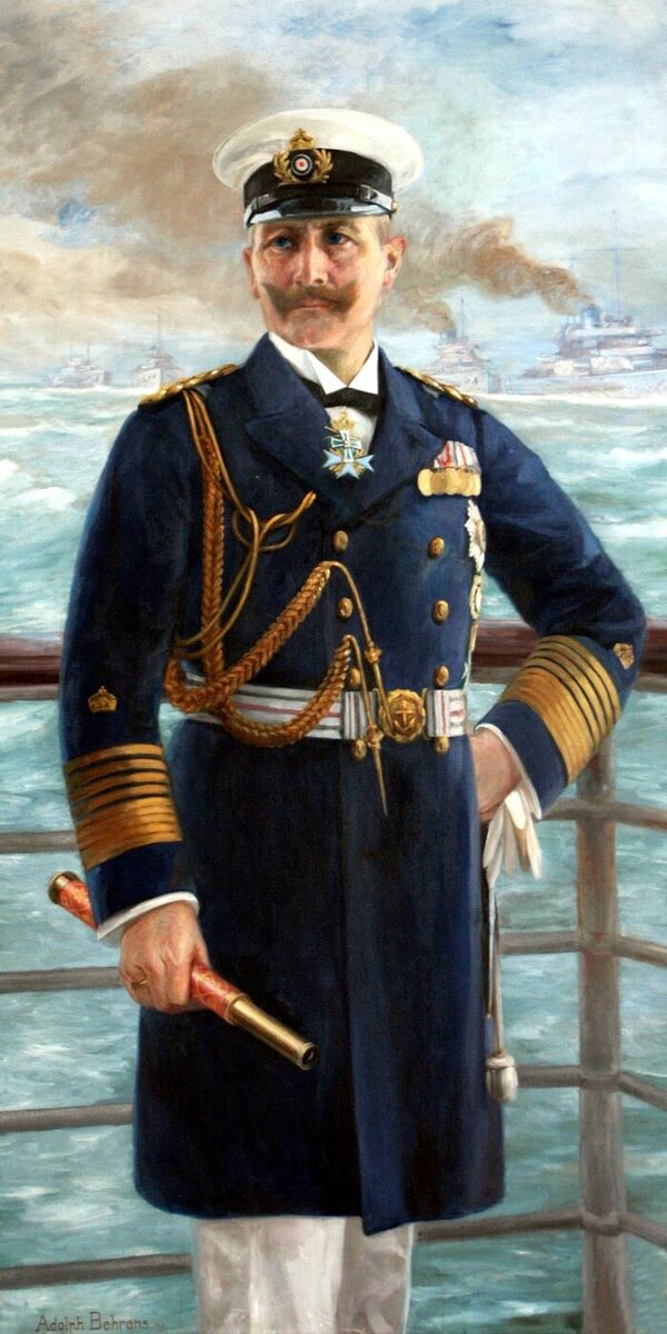 
Вильгельм II. Картина Адольфа Беренса, 1913. Источник: ru.wikipedia.org
