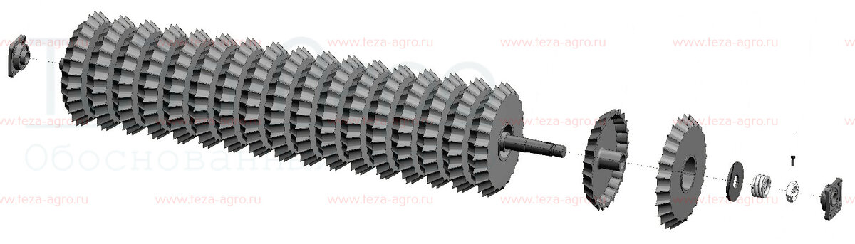 Рабочий орган призматического (призменного) почвообрабатывающего катка