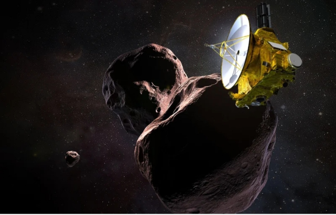 New Horizons рядом с Ultima Thule в художественном представлении