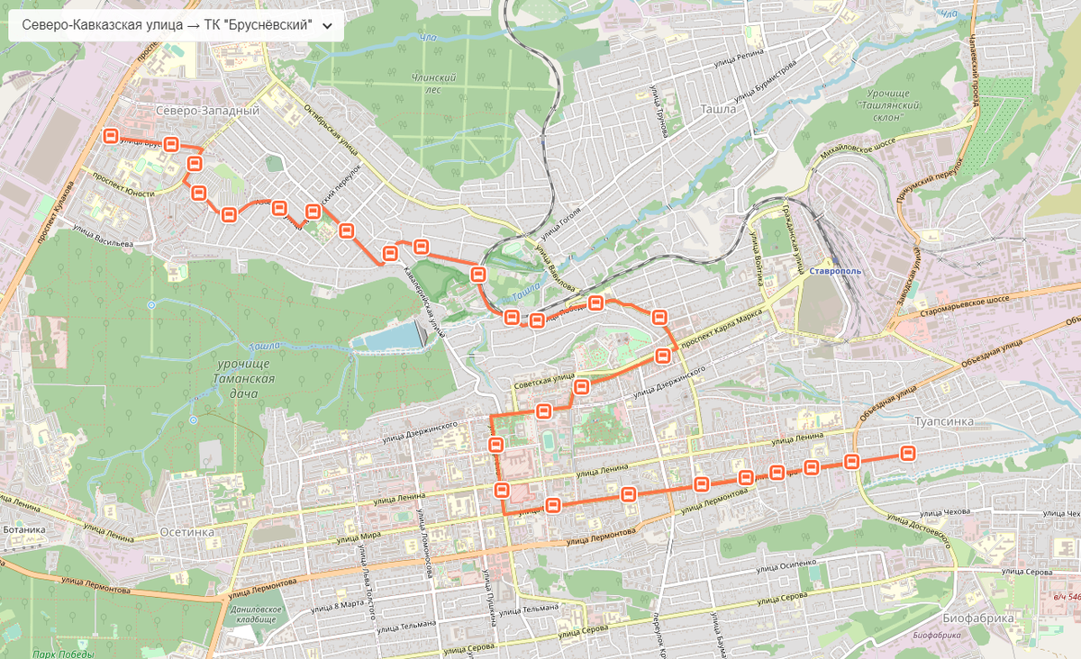 46 маршрутка ставрополь схема проезда