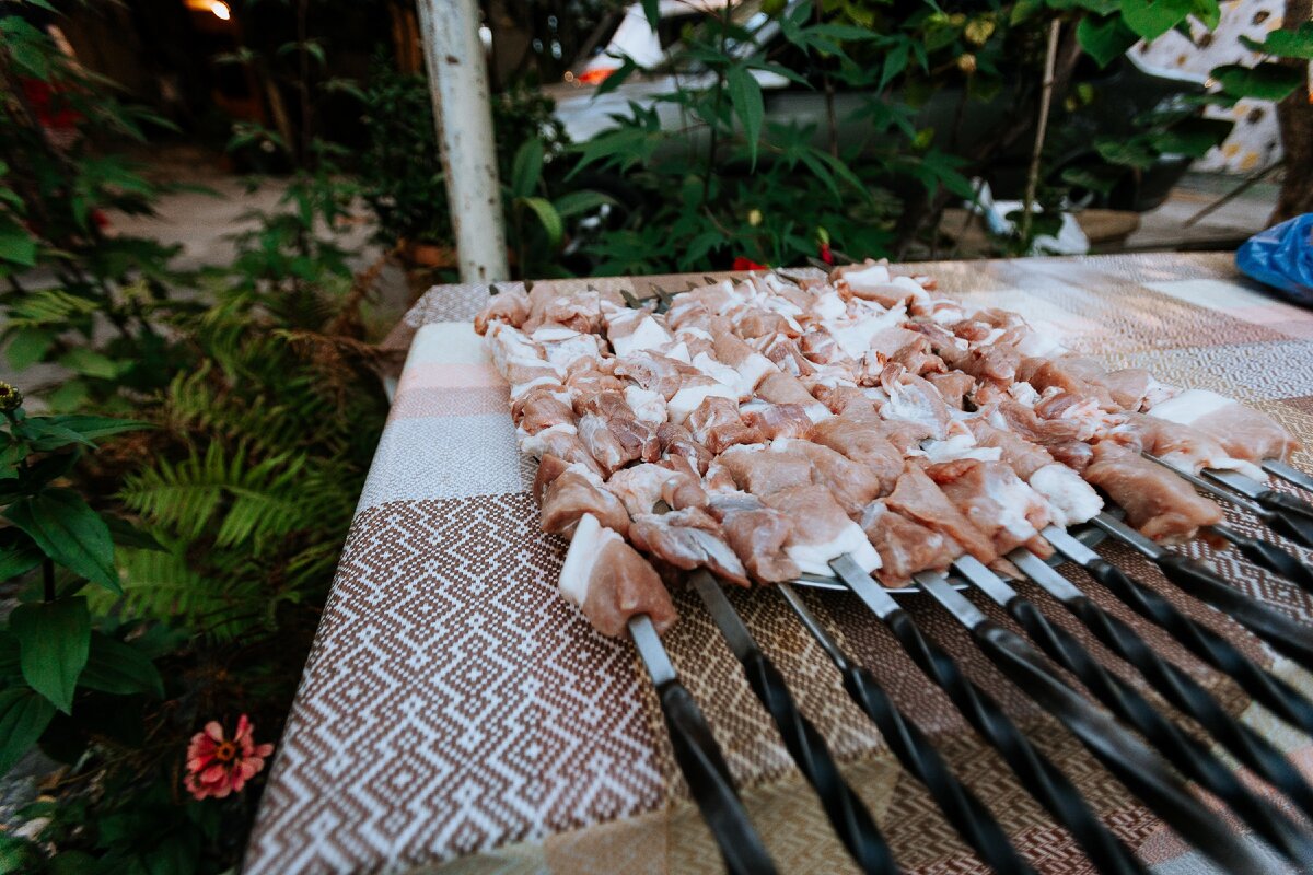 Шашлык перед жаркой, тур Lisa's Tours, фото Торнике Катамадзе