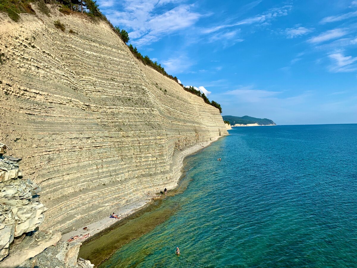 пляж на круче в геленджике