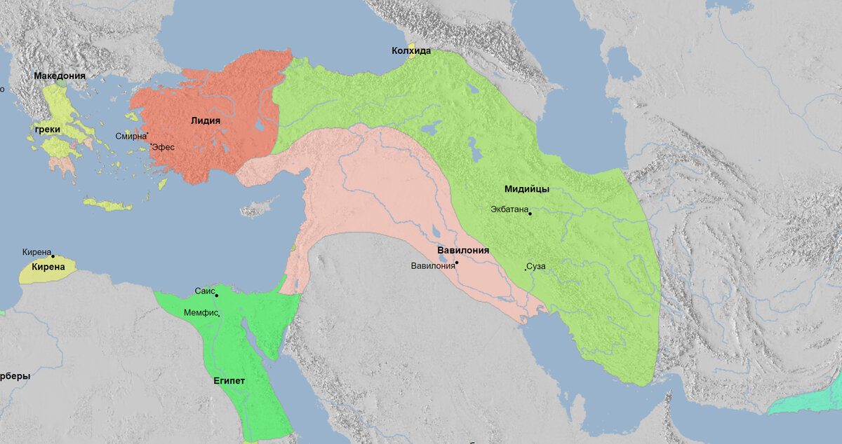 Мидийцы в расцвете сил в VI веке до нашей эры.