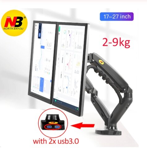 F160 настольный двойной экран flexi-monitor mount встроен в прочный цилиндр с газовой стойкой, чтобы вы могли перемещать ваши экраны в любое направление и высоту по вашему желанию. Позвольте себе испытать лучшее положения просмотра. F160 двойной настольный ЖК-дисплей с креплением разработан специально для людей, которым нужны мульти-экраны и мульти-задачи для повышения их продуктивности в офисных работах, финансах, дизайне и IT, также отлично подойдет для стримеров. Добавим, что конструкция шарнирного соединения с гравитационной пружиной обеспечивает любое положение