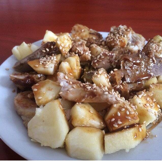 Яблоки с индейкой - лучшее начало дня!