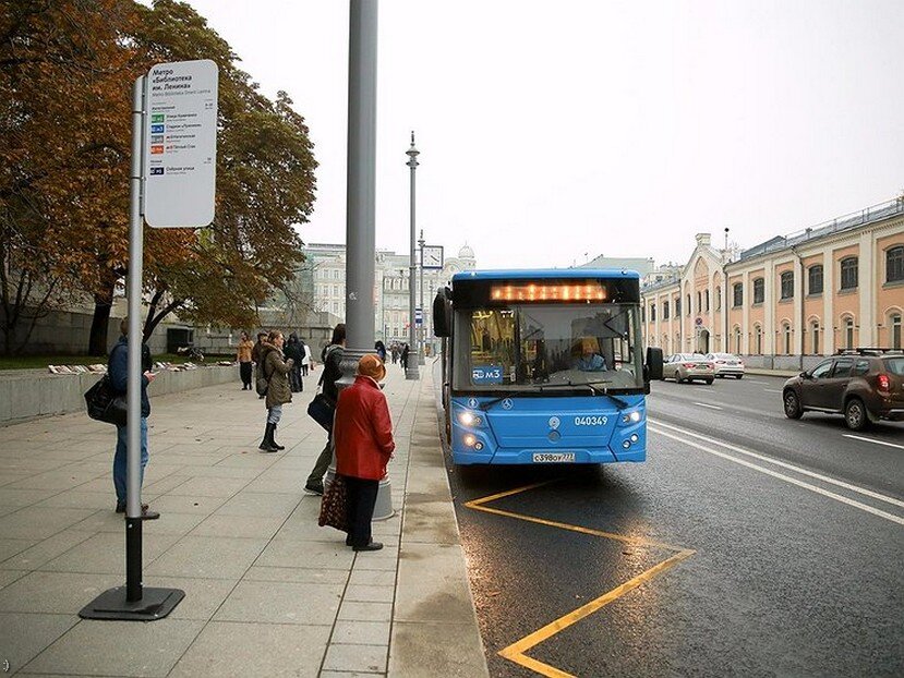 Москва остановка автобус