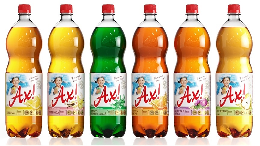 Лимонад "Ах!" в ассортименте на фото
