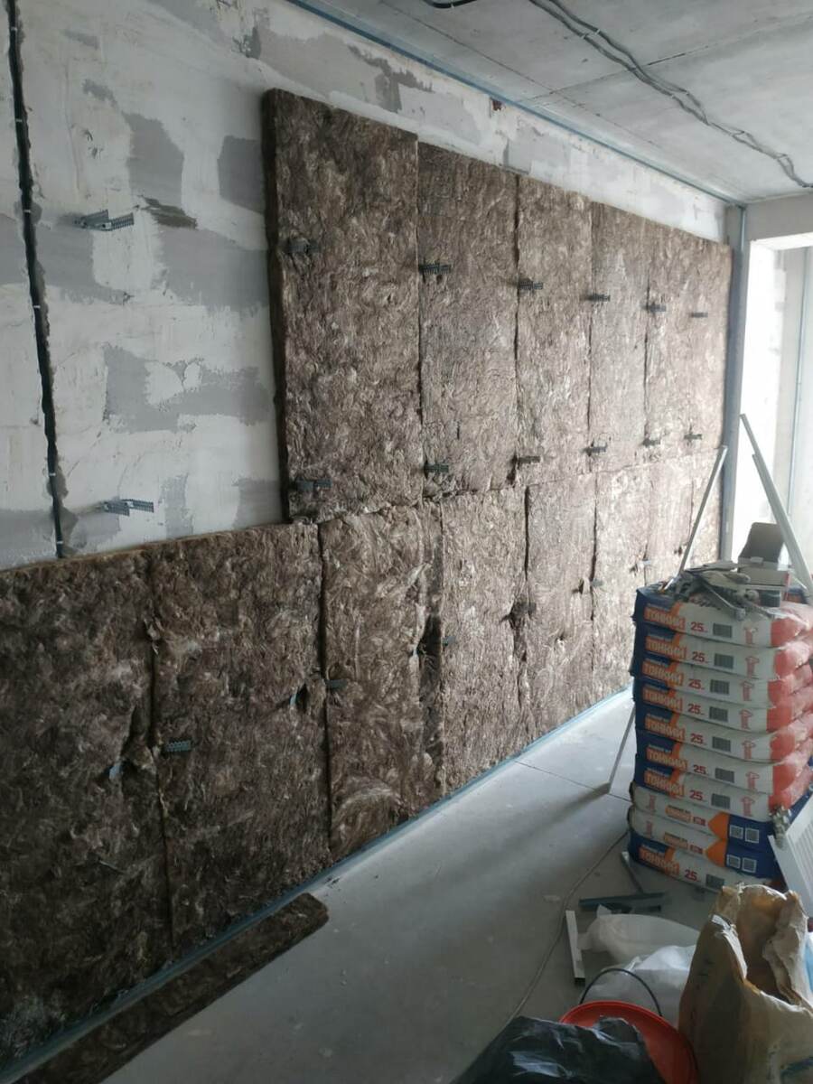 Правильный монтаж минваты на стену