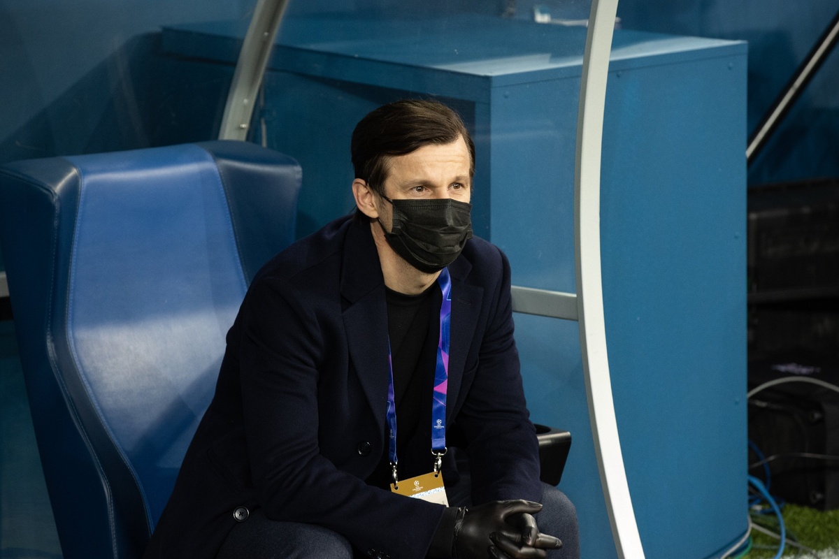 Сергей Семак во время матча в Лиги чемпионов. Фото - ФК "Зенит"