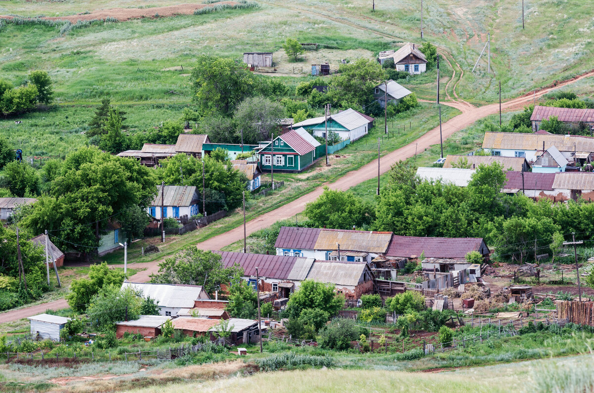 село вид сверху фото