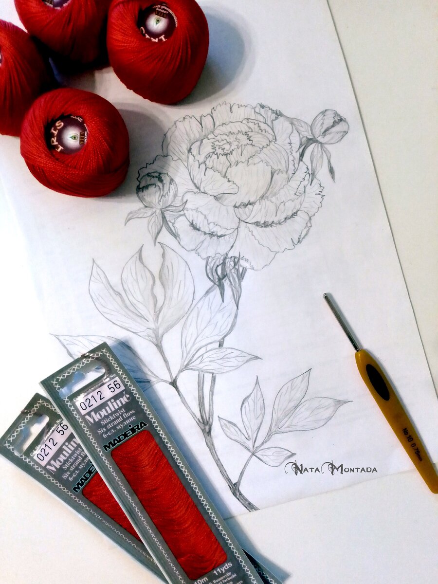 Эскиз и материалы