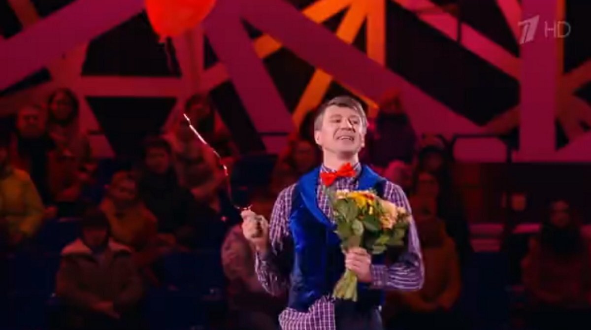 Алексей Ягудин. Кадр из трансляции.