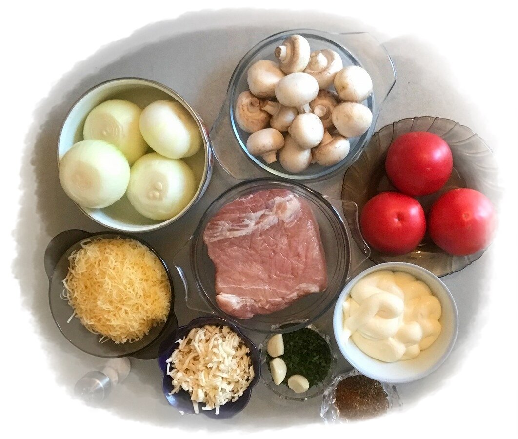 Ингредиенты для "мяса по-французски"