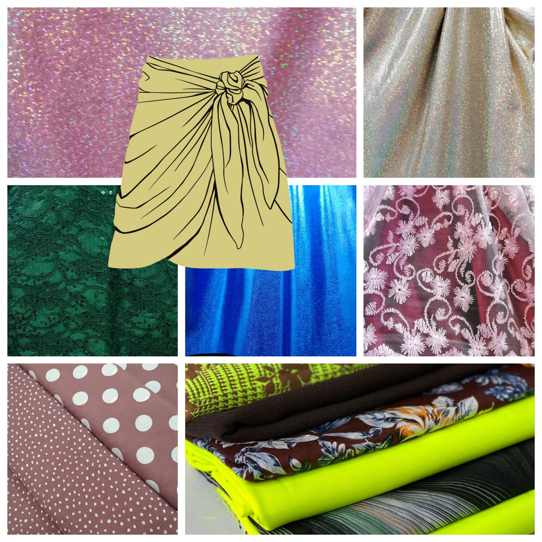  Ткани наши, юбка ваша. Фото мое.