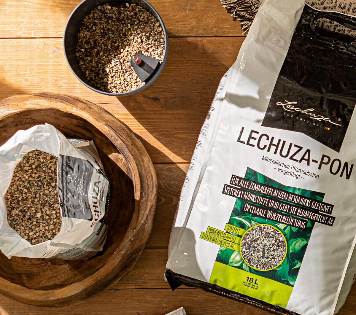 PON - самый популярный субстрат в ассортименте LECHUZA