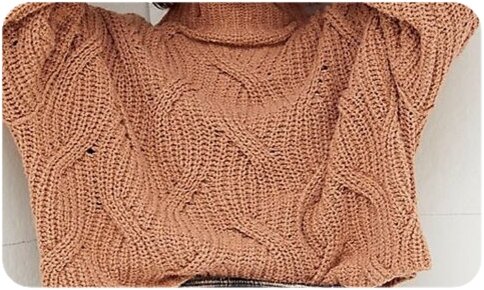 Ложная коса из английской резинки