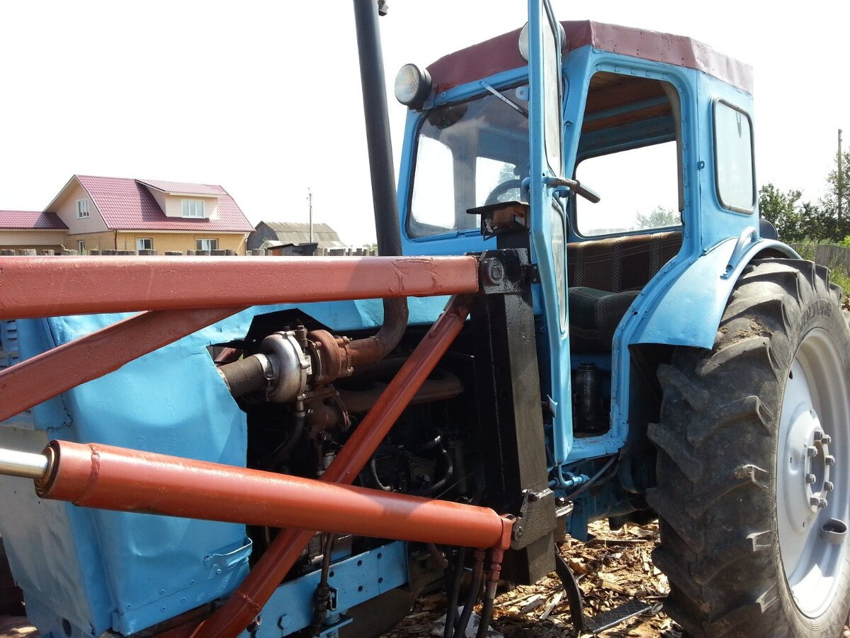 Наш трактор Т-40АМ с турбиной.