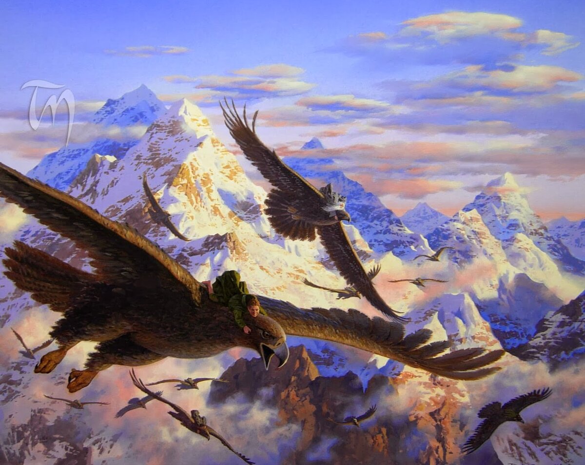 Великие Орлы Мглистых Гор (арт Тэда Нейсмита, www.pinterest.com).