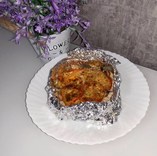 Порционное горячее в чашечке из фольги