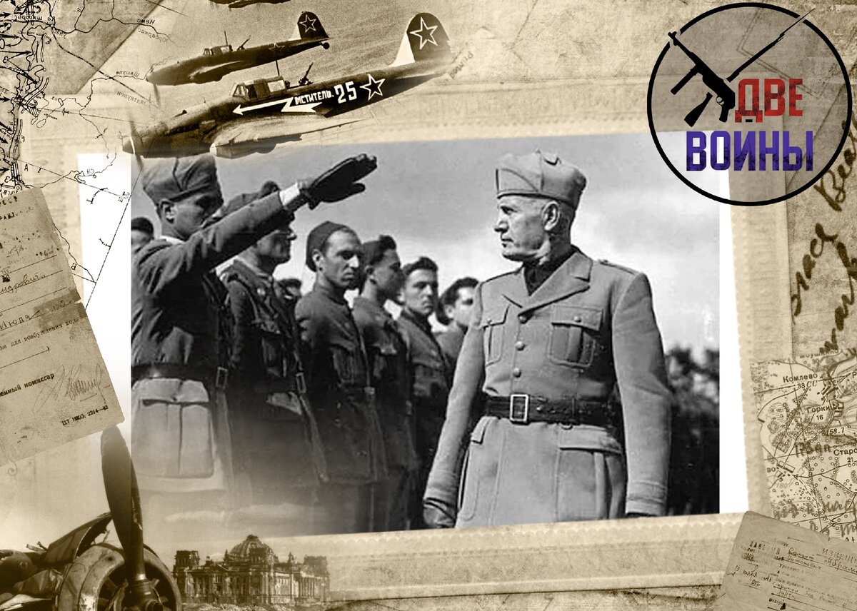 Муссолини и военные. Фото в свободном доступе.