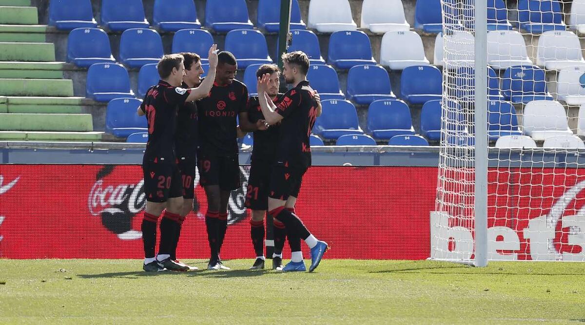 Фото с сайта flashscore.ru. Реал Сосьедад открывает счет в мачте против Хетафе.