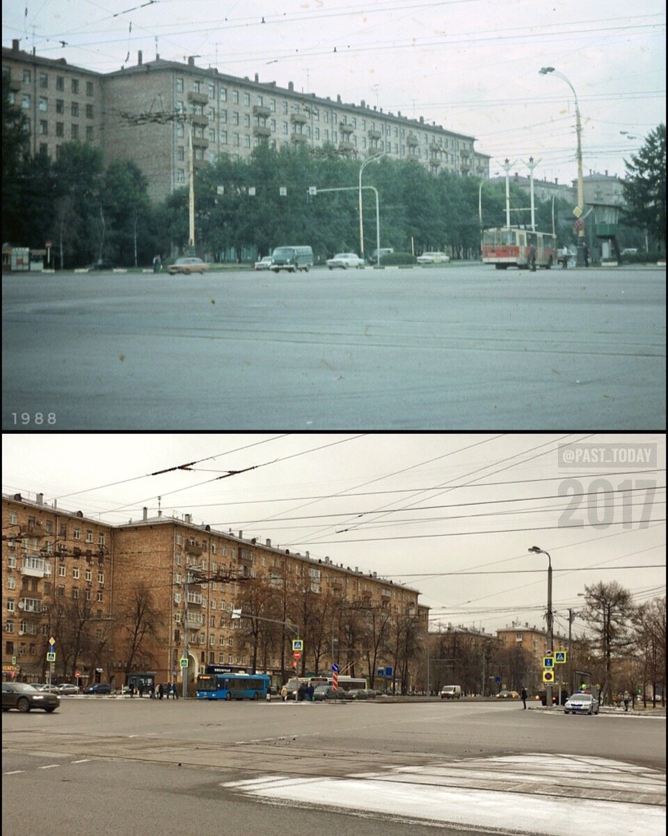 Ссср тогда и сейчас. Перекресток Ленинского и Ломоносовского проспектов. Москва 1980. Октябрьская площадь 1980 г Москва. Фото 1980 г.