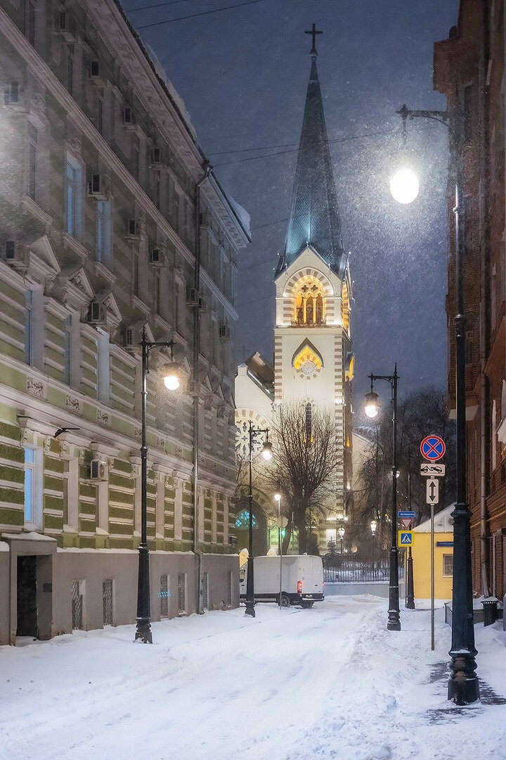 Москва снежная.
